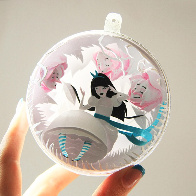 decoracao-natal-paper-cut-alice-pais-das-maravilhas-7