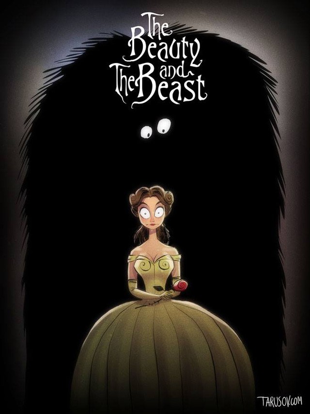 se-filmes-da-disney-fossem-feitos-por-tim-burton-a-bela-e-a-fera