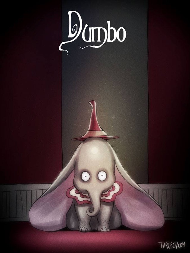 se-filmes-da-disney-fossem-feitos-por-tim-burton-dumbo